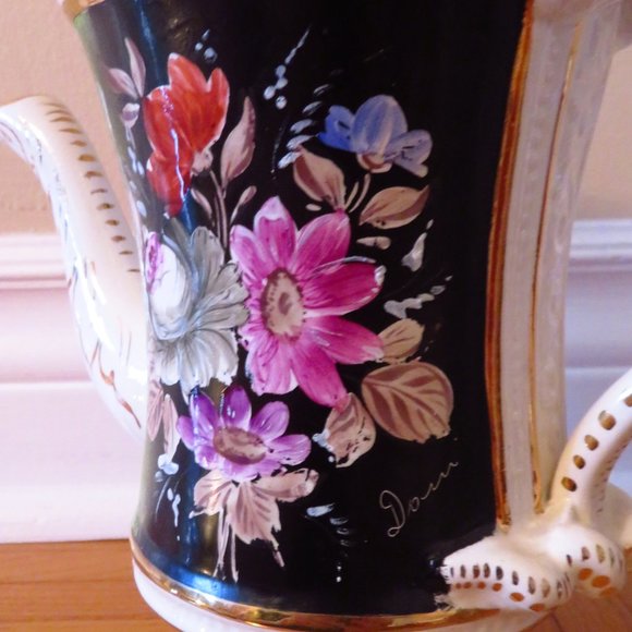 Vintage Capodimonte teapot fiori fiamminghi by Ciulli 1900 ,made in Italy, hand - Picture 6 of 10